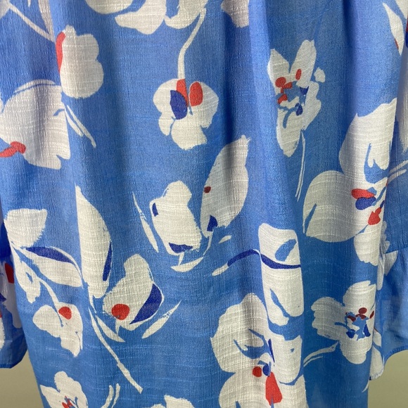 Zac & Rachel Long Flare Cuff Sleeve Elastic Neck Line Comfort Fit Top Size 1Xp - Picture 7 of 9